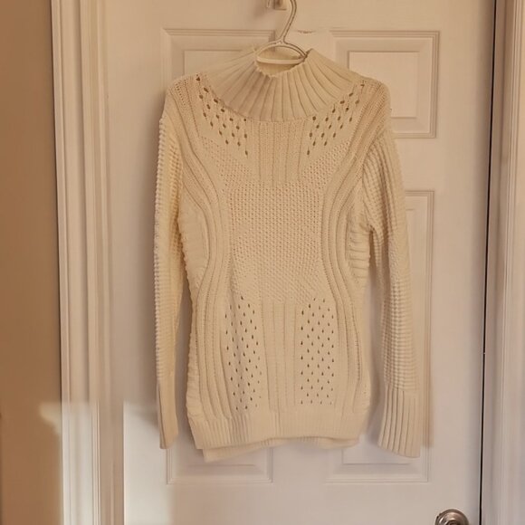 Devoted Luxury Apparel White Knit Sweater - Picture 1 of 4